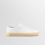 Capri Leather Sneaker in White Light Gum